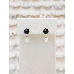 볼라레 세이브존01 푸로 오닉스 진주 드롭 귀걸이 spe1324