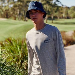 [먼싱웨어][37%OFF]남성 에센셜 긴팔티셔츠 멜란지그레이(MQ121PTL35)