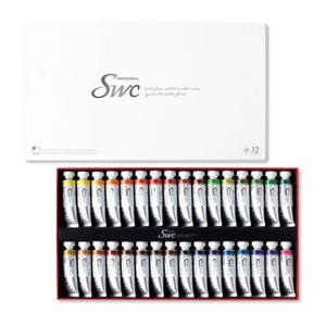 신한 고급 수채화물감 SWC 15ml 32색 미술물감 화방물감 전문가물감 색칠물감 수채물감 그림물감 채색물감