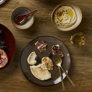 (싱가포르 루전) 러스틱 제이드 원형 접시 중 21.5cm 식당접시 앞접시 플레이팅접시 원형접시 가정용접시