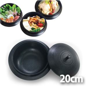 국내산 퀸센스 인덕션겸용 세라믹 가마솥 20cm 세라믹냄비 가마솥 세라믹가마솥 밥솥 돌솥 가마솥밥 냄비밥