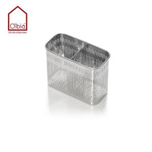 올비아 수저통 프리미엄 걸이형 2단 사각스텐수저통 스텐수저통 스테인레스수저통 2구수저통 2단수저통 수