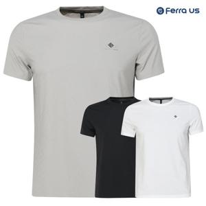 [페라어스]페라어스 남성 사선양각 라운드 골프 반팔셔츠 GCTM5O