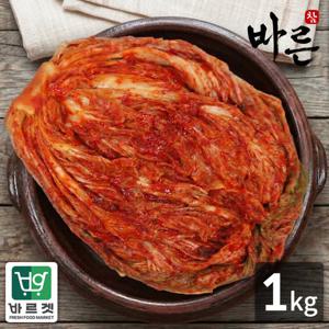 참바른김치 프리미엄 국내산 포기김치 배추김치 1kg / 바른재료 바른위생 바르겟