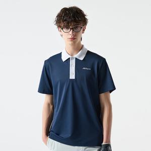 [먼싱웨어]남성 UV차단 반팔티셔츠 다크네이비(MQ221MTS58)