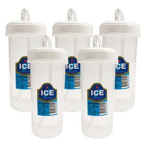 덕신 빨대컵(300ml)x(5개)병원물컵 빨대물병 환자용 P