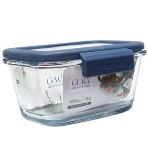 유리 밀폐용기 반찬통 김치통 내열 유리 용기 460ml