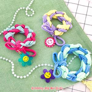 아트박스/오렌지몰 양말목 공예 고급 팔찌/머리끈 만들기