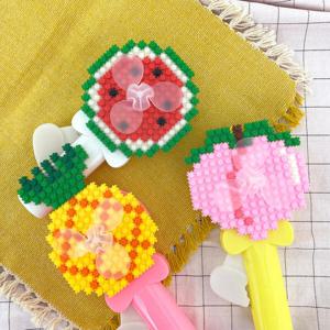 아트박스/오렌지몰 디폼 끼우기블럭 여름 과일 손선풍기(옵션)