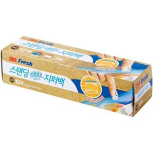 후레쉬 스탠딩 슬라이드 지퍼백(중형 12매)