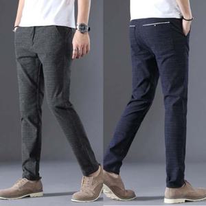 패턴슬랙스 캐주얼면바지 체크 일자핏 빅사이즈 정장