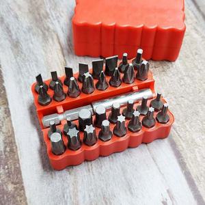 비트 드라이버 세트 33P 일반 육각 십자 일자 드릴 숏