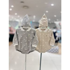 [압소바] (출산백일선물) 미링 바디슈트(모자) (25가을신상품) (SA2510614) SA251061