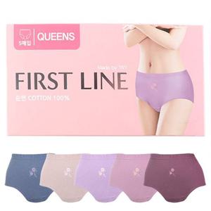 (TRY)여성 퍼스트퀸스여삼각팬티F50유색O5매 면100 TRY 엄마팬티 숙녀팬티 퀸스팬티 삼각팬티