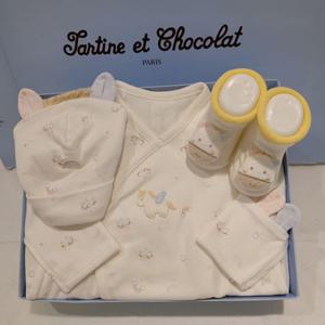 [쇼콜라] 쇼콜라 홀스저고리비니모양말3종세트 (TNPRNG021F)26말띠캐릭터공용임신출산선물 TNPRNG021F