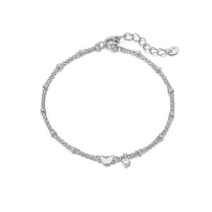 [티르리르]트윙클 듀 실버화이트 팔찌 TBSSVW11650M