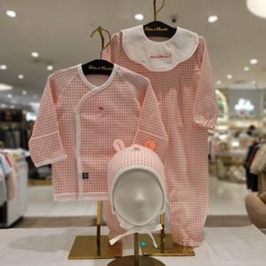 [쇼콜라] 쇼콜라 캐릿배냇우주복모자3종세트 (TNOWQX062A)가을겨울여아임신출산선물 TNOWQX062A