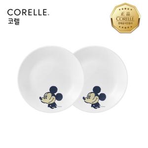 코렐 미키빈티지 원형접시소 2P