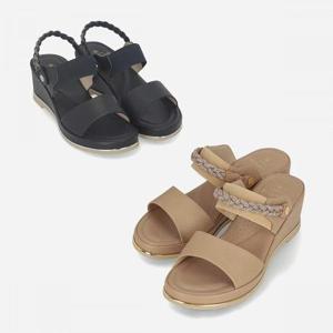 엘칸토 세이브존05 여성 소가죽 투웨이 밴딩 샌들 6cm LCWW47U526