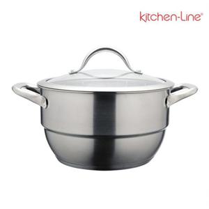 키친라인 미니찜기 양수20CM 작은찜기 양수찜기 가정용찜기 만두찜기 고구마찜기 스팀홀찜기 유리뚜껑찜기