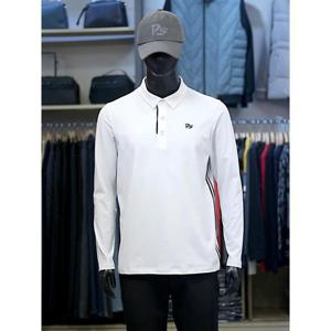 팜스프링스 세이브존03 팜스프링스 남성 골프 가을 겨울 배색 카라 티셔츠 AGSTSM243102A