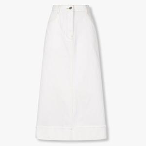 톰보이  9105362143 화이트 데님 롱 스커트