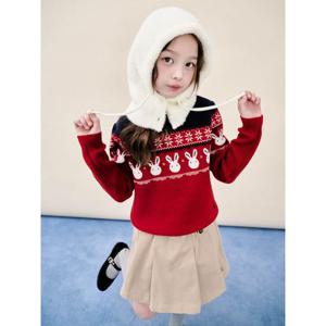 [빈폴키즈] 니트 바라클라바  아이보리 (BI5X8BU010)