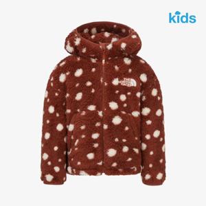 [노스페이스 키즈]  NJ4FR53T 오렌지 애니메이트 플리스 자켓 후드점퍼 NJ4FR53T