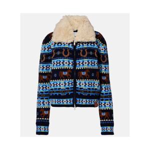 스텔라 매카트니 인타르시아 버진 울 집업 카디건 P01105036