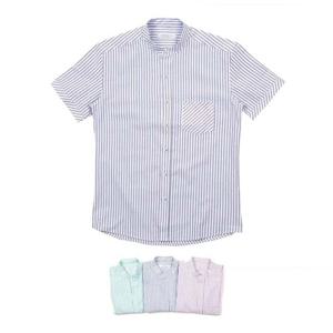 파스텔 차이나카라 스트라이프 남자반팔셔츠