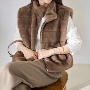 [한정수량] [모리스커밍홈] 프리미엄 밍크 퍼 베스트_M2512FU003D