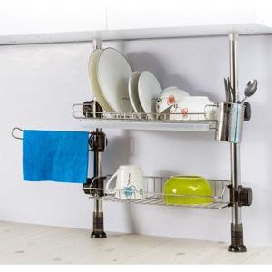 갤러리 기둥식 식기건조대 400 -2단 식기건조대 기둥식식기건조대 싱크선반 씽크선반 주방선반 주방수납