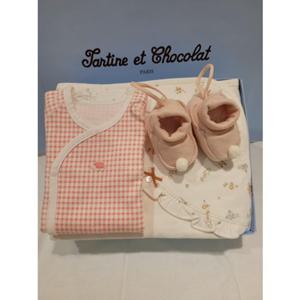 [쇼콜라] 쇼콜라 캐릿슈에트덧신3종세트 (TNOWAG032G)여아겨울임신출산선물 TNOWAG032G