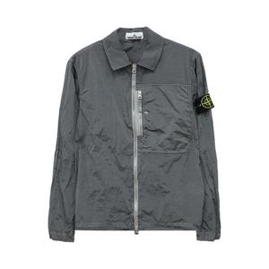 스톤아일랜드 가먼트 다이드 집업 자켓 시멘트 K2S151200031 S0019 V006B