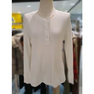 [베네통] 베네통  골지 버튼로고 티셔츠BATS91611 BATS91611