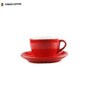 ksr KYJ 드립 커피잔 받침 레드 250ml