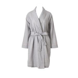 와코루 (여성가운) 사계절 입기 좋은 면선염 체크 로브가운 [WRB2513W]