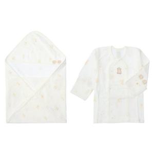 [압소바] 새싹곰 오가닉 배냇저고리 속싸개 세트 A1A140121 A1A14012