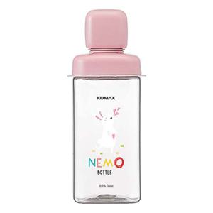 코멕스 네모물병 핑크토끼 430ml