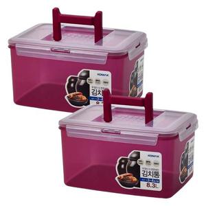 코멕스 뚜껑이 더 튼튼해진 김치통 마젠타 8.3L X 2개
