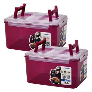 코멕스 뚜껑이 더 튼튼해진 김치통 마젠타 11.5L X 2개