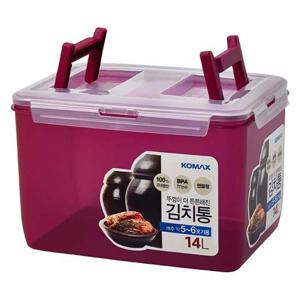코멕스 뚜껑이 더 튼튼해진 김치통 마젠타 14L