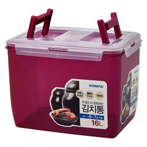 코멕스 뚜껑이 더 튼튼해진 김치통 마젠타 16L