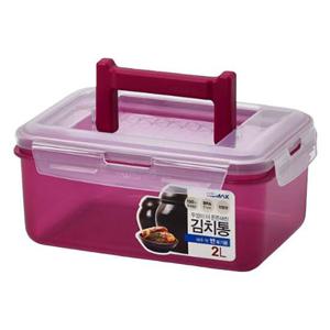 코멕스 뚜껑이 더 튼튼해진 김치통 마젠타 2L