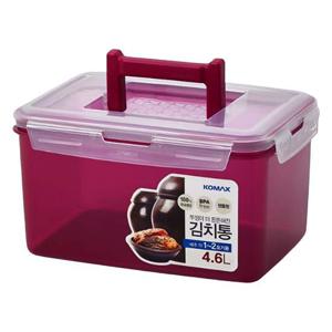 코멕스 뚜껑이 더 튼튼해진 김치통 마젠타 4.6L