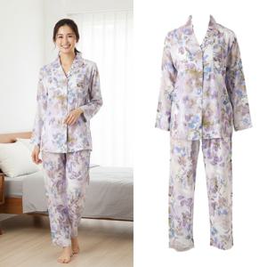 오르화 여성잠옷 부드러운 실크필 수채화나염 파자마 [OPA5245W]