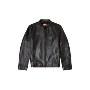 디젤 엠보스드 로고 레더 재킷 A185880AJIR9XX