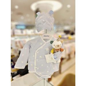 [압소바] 도도모달 배냇슈트 모자 딸랑인형 3종세트 26년여름신상 (A6B10107) A6B10107