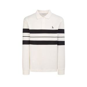 [헤지스 남성] 스트라이프배색 면혼방 긴팔카라티셔츠 (HZTS6A204CR) HZTS6A204