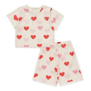 [블루독베이비] (CR)하트플리츠상하세트 4637067212 4637067212